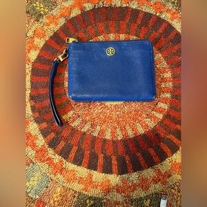 Tory Burch jelly blue wristlet